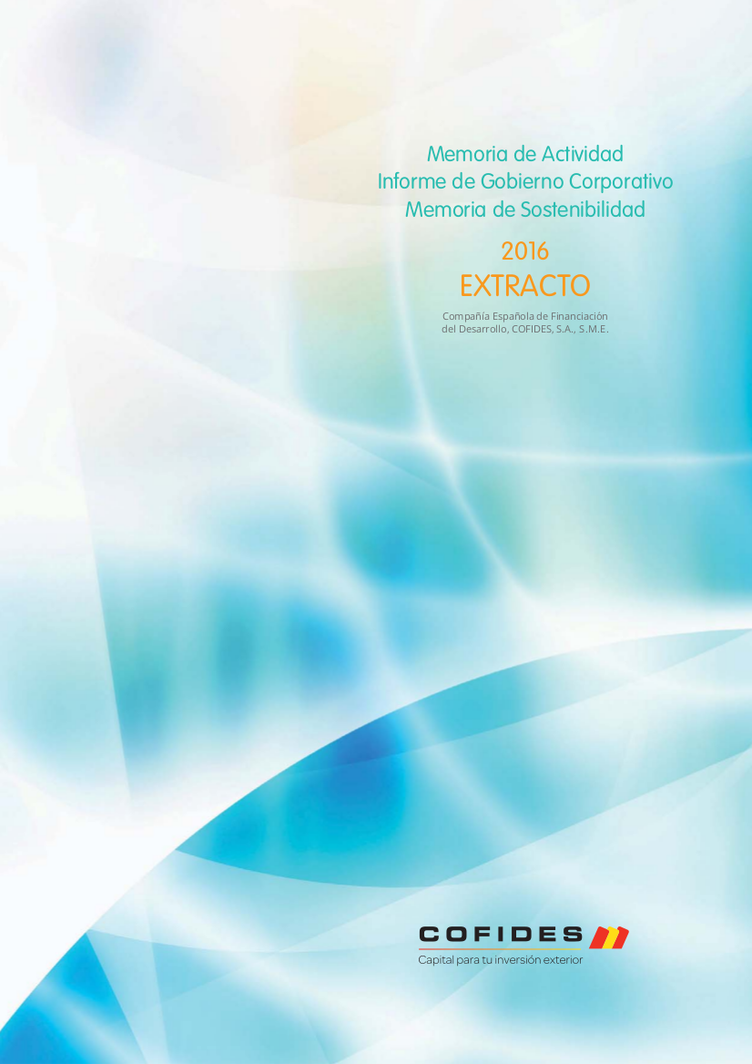 Extracto Informe Anual 2016 COFIDES