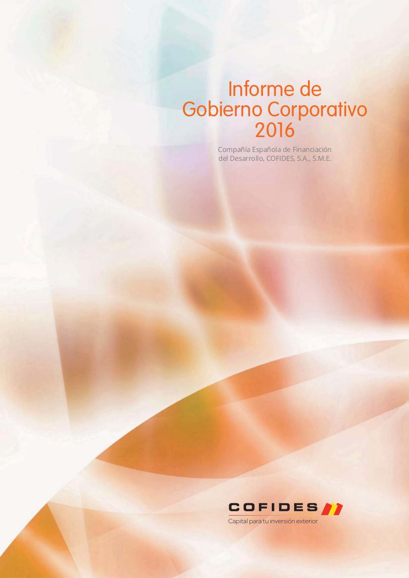 Informe Gobierno Corporativo 2016 COFIDES