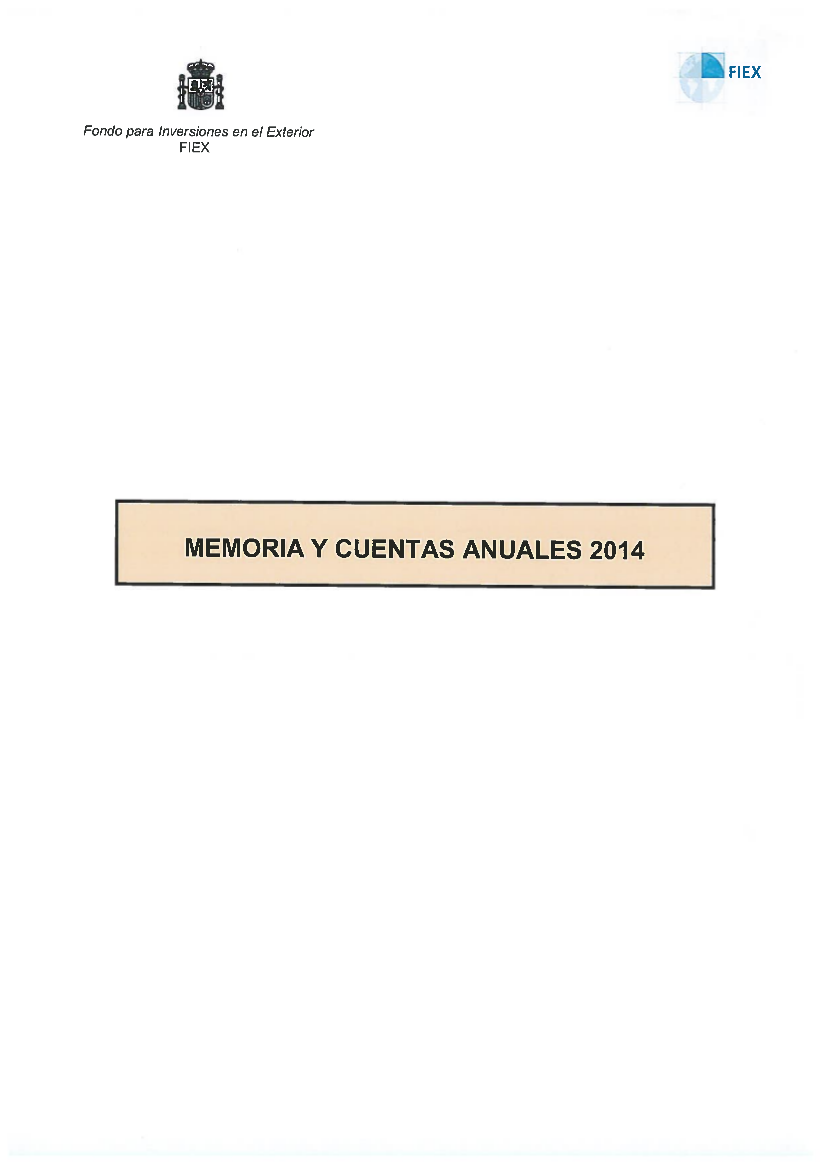 Portada Cuentas FIEX 2014 COFIDES
