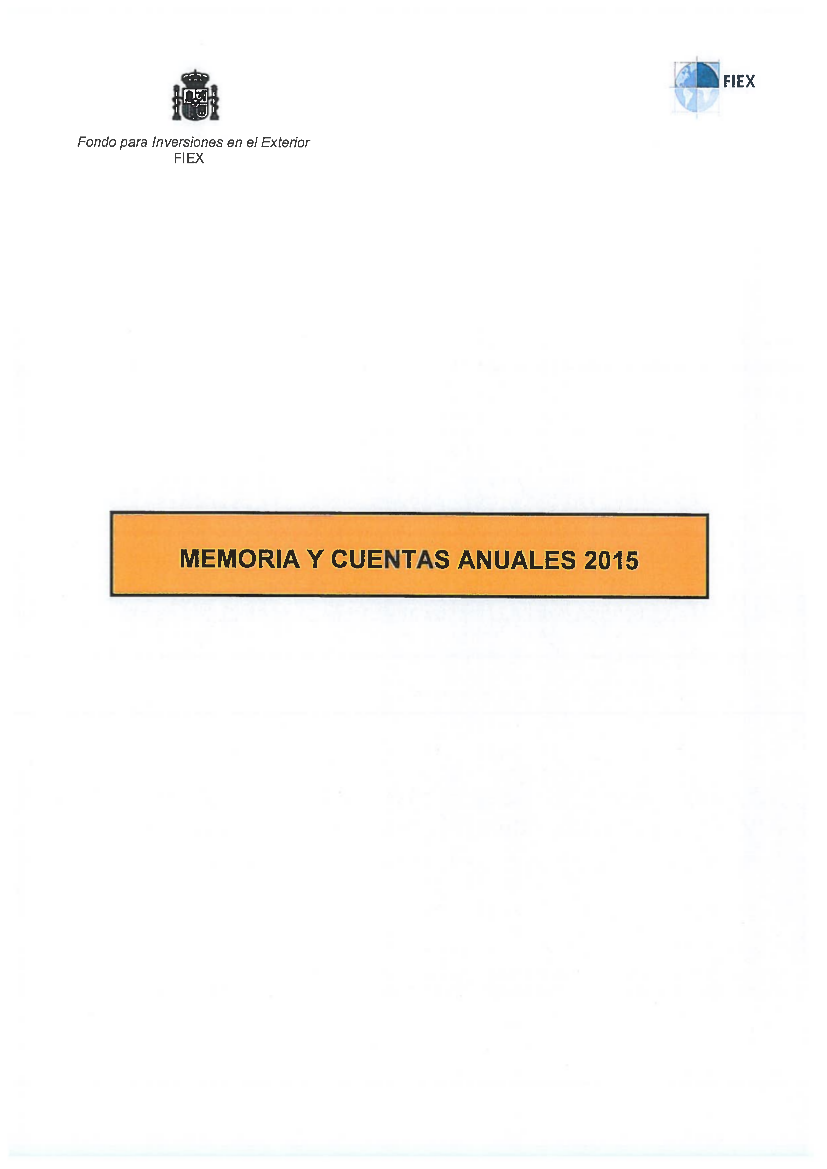 Portada Cuentas FIEX 2015 COFIDES