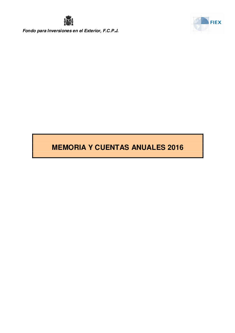 Portada Cuentas FIEX 2016 COFIDES