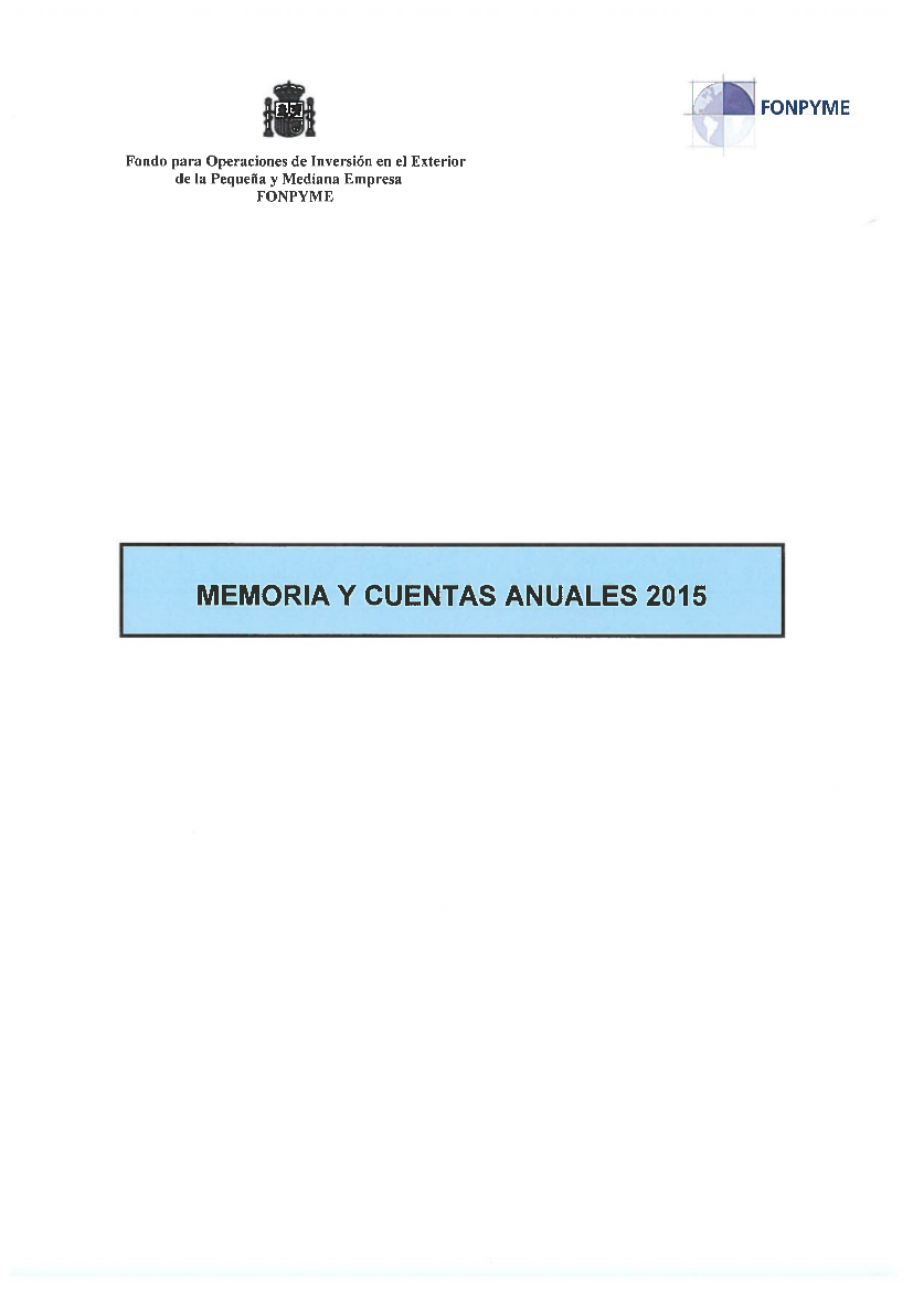Portada Cuentas FONPYME 2015