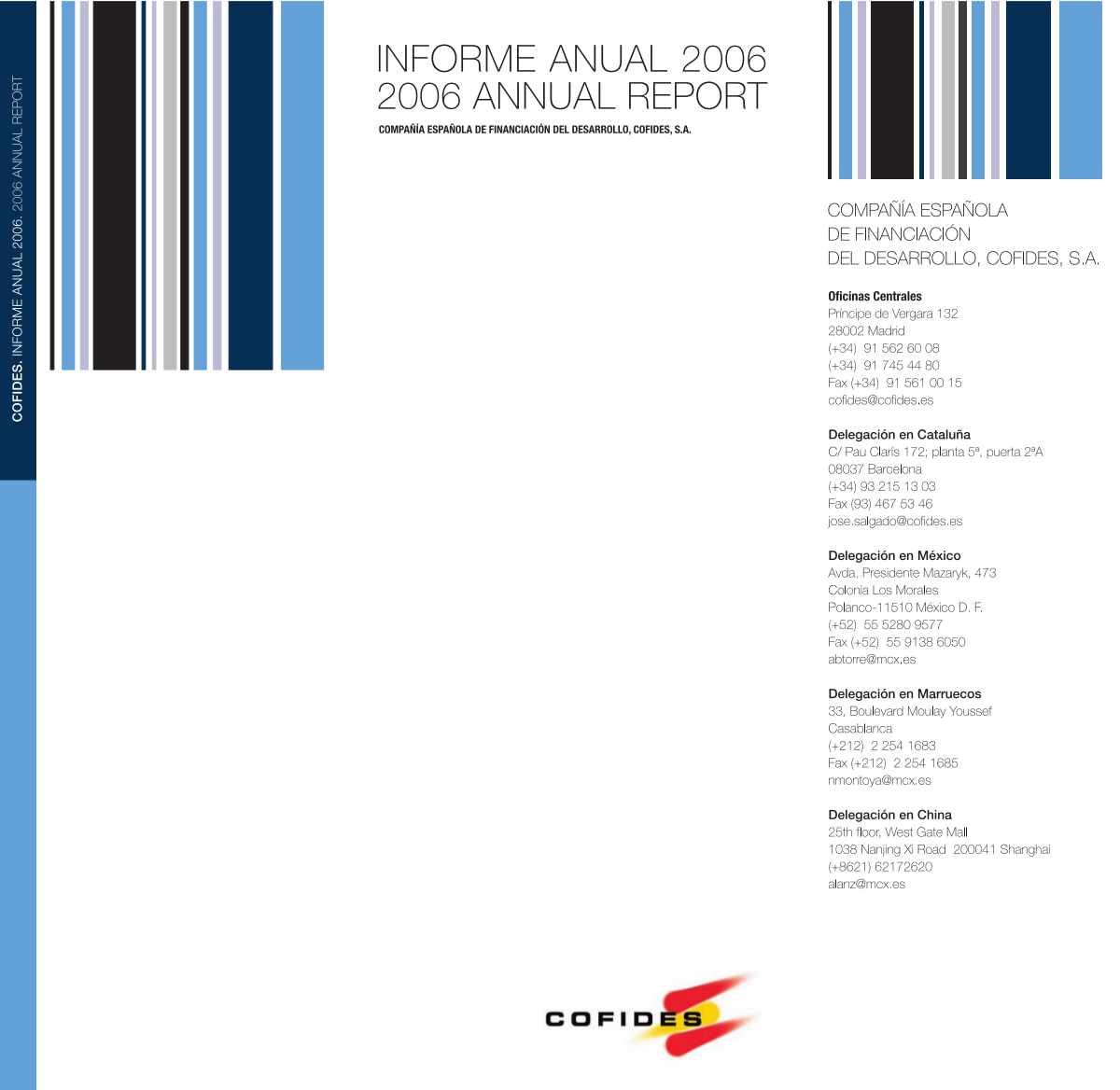 Front Cover of the 2006 COFIDES Annual Report