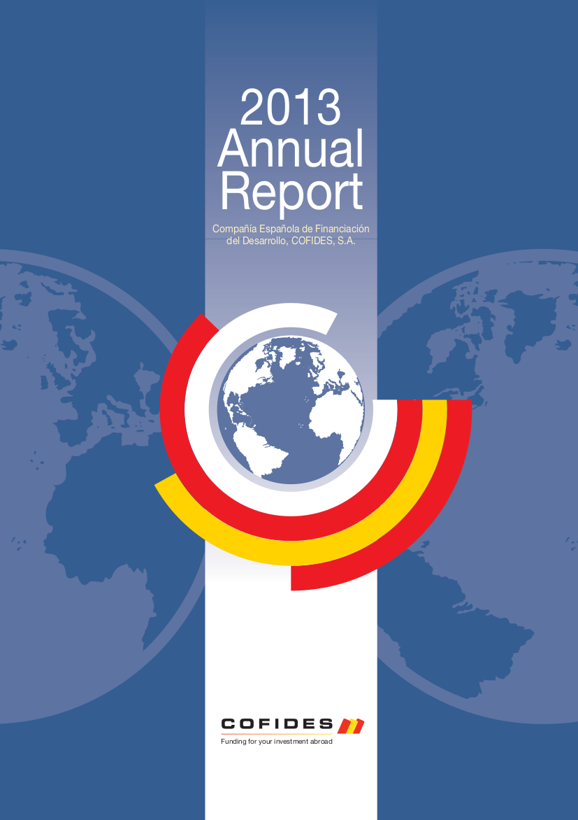 Front Cover of the 2013 COFIDES Annual Report