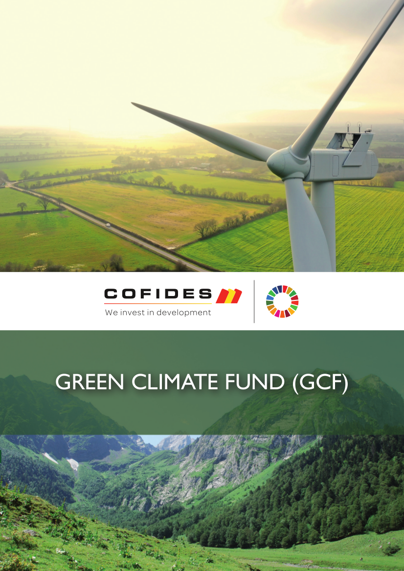 Front cover of UN Green Climate Fund brochure COFIDES