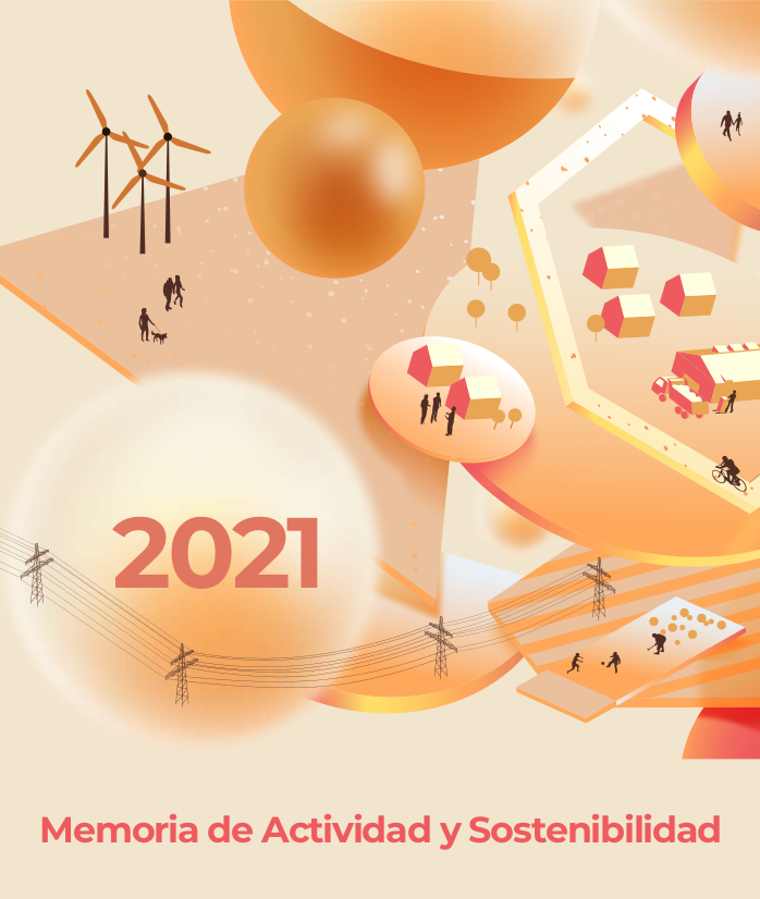 Imagen de la portada de la 'Memoria de Actividad y Sostenibilidad 2021' de COFIDES