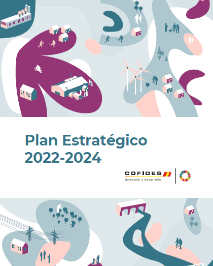 Imagen de la portada del resumen del Plan Estratégico de COFIDES 2022-2024