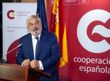 Madgy Martínez-Solimán during his inauguration as Director of the Spanish Agency for International Development Cooperation (AECID)