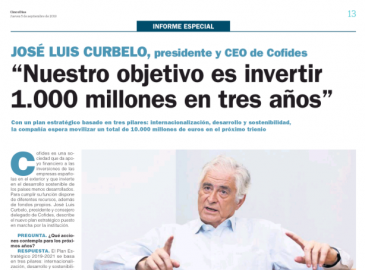 Imagen de la publicación 'José Luis Curbelo: "Nuestro reto es invertir 1.000 millones en tres años"