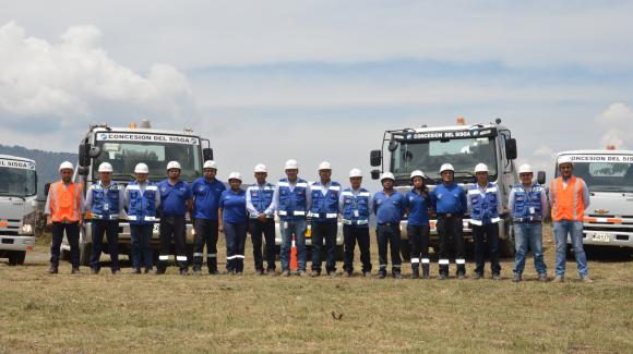 Imagen del personal de operaciones de la Concesión del Sigsa en Colombia