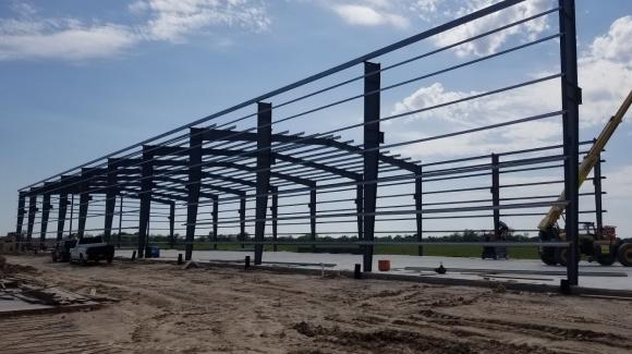 Image of the construction of Boix Maquinaria's facilities in the USA