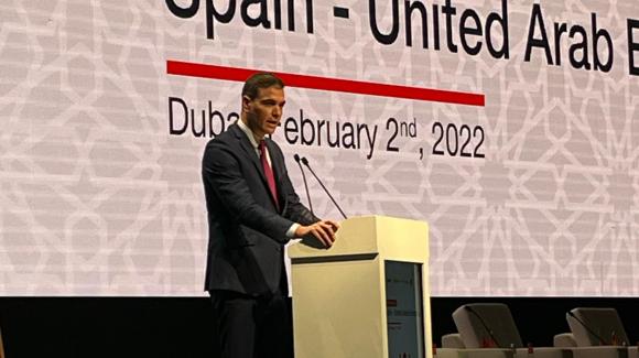 The President of the Government, Pedro Sánchez, announced the signing of the MoU between Mudabala and COFIDES at the Spain-United Arab Emirates Business Forum.