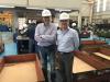 Imagen del presidente de COFIDES, José Luis Curbelo, y del director adjunto del Área de Operaciones, Miguel Ángel Ladero, durante su visita a las instalaciones de CIE Automotive en México 