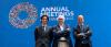 Imagen de Rodrigo Madrazo, José Luis Curbelo y Raúl Moreno durante las reuniones anuales del Banco Mundial y el Fondo Monetario Internacional en Washington